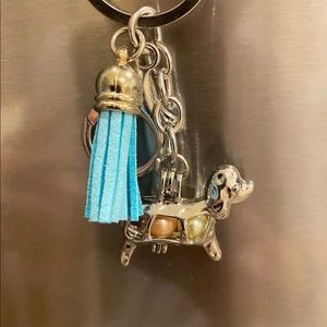Wiener dog pendant keychain